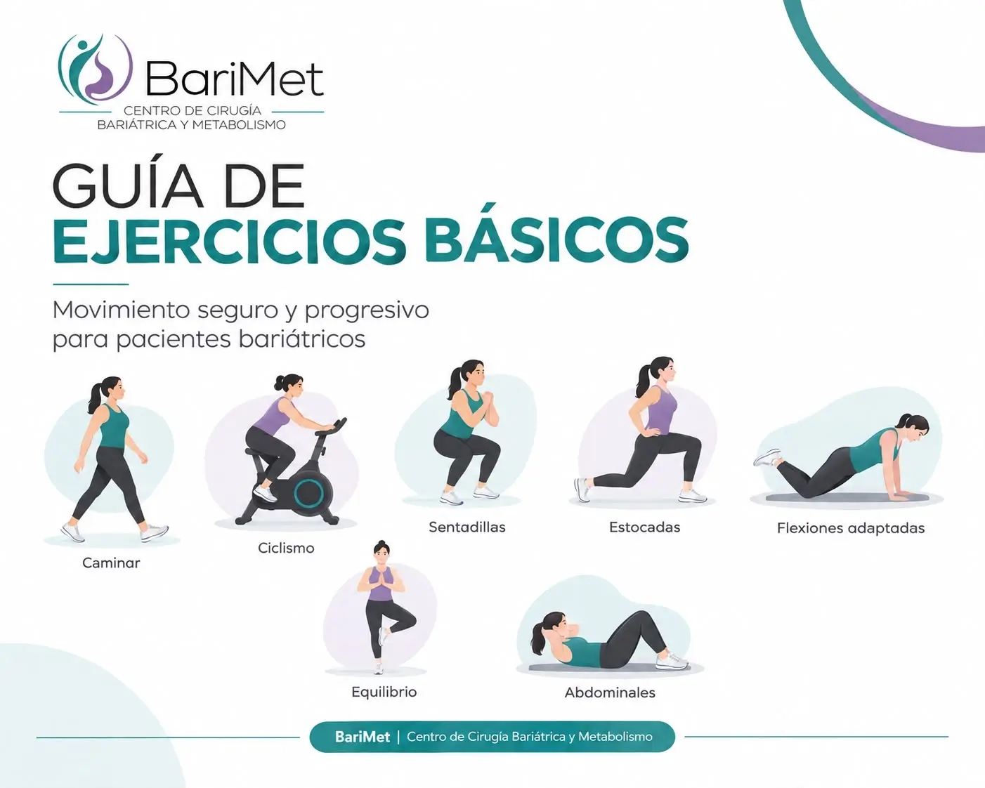 🏃‍♀️Guía de Ejercicios Básicos para Pacientes Bariátricos