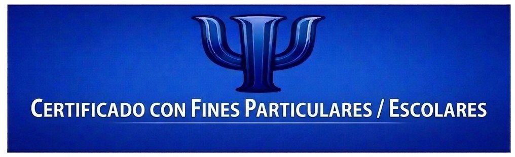 Certificado con fines particulares / escolares