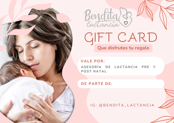 Gift Card Asesoría de lactancia pre y post natal