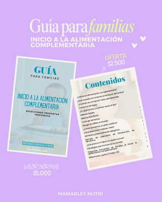 GUÍA DE INICIO A LA ALIMENTACIÓN COMPLEMENTARIA