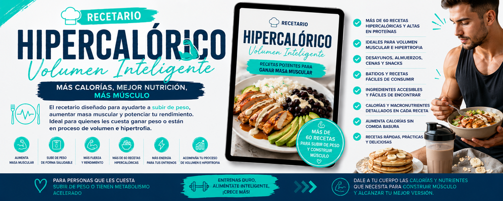 🍚💥 “Volumen Inteligente” Recetario hipercalórico