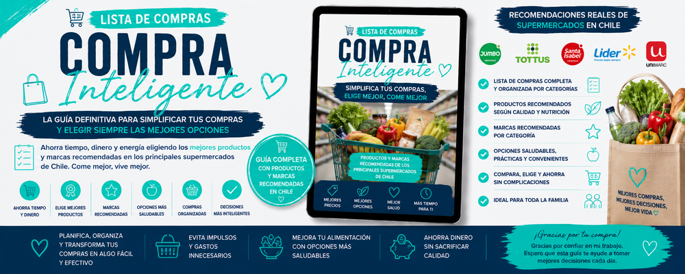🛒✨ “Compra Inteligente” Lista de compras del súper🛒