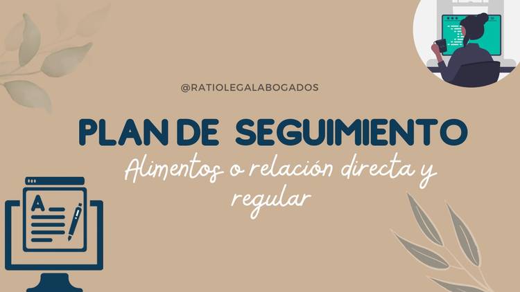 Plan de seguimiento causa de cumplimiento (alimentos o relación directa y regular)
