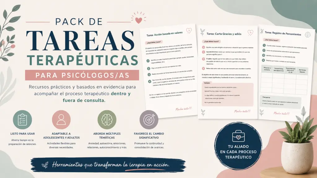 Pack de Tareas terapeúticas