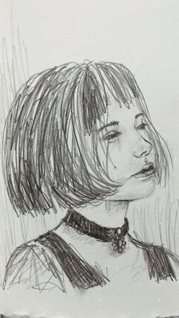 Dibujo en grafito/carboncillo 20cmx15cm o menos