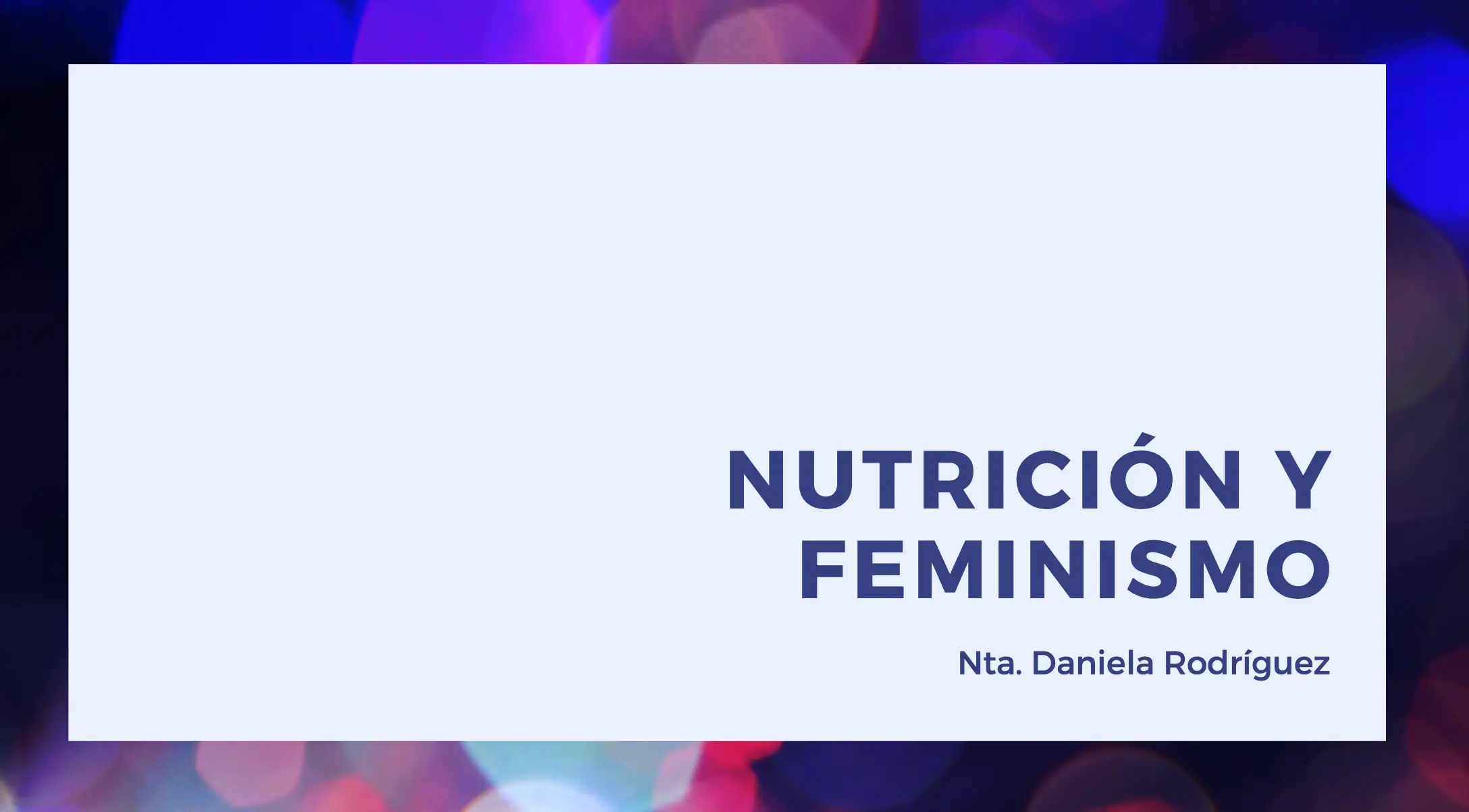 EBOOK: RELACIÓN ENTRE NUTRICIÓN Y FEMINISMO - AUTONOMÍA Y CONTROL