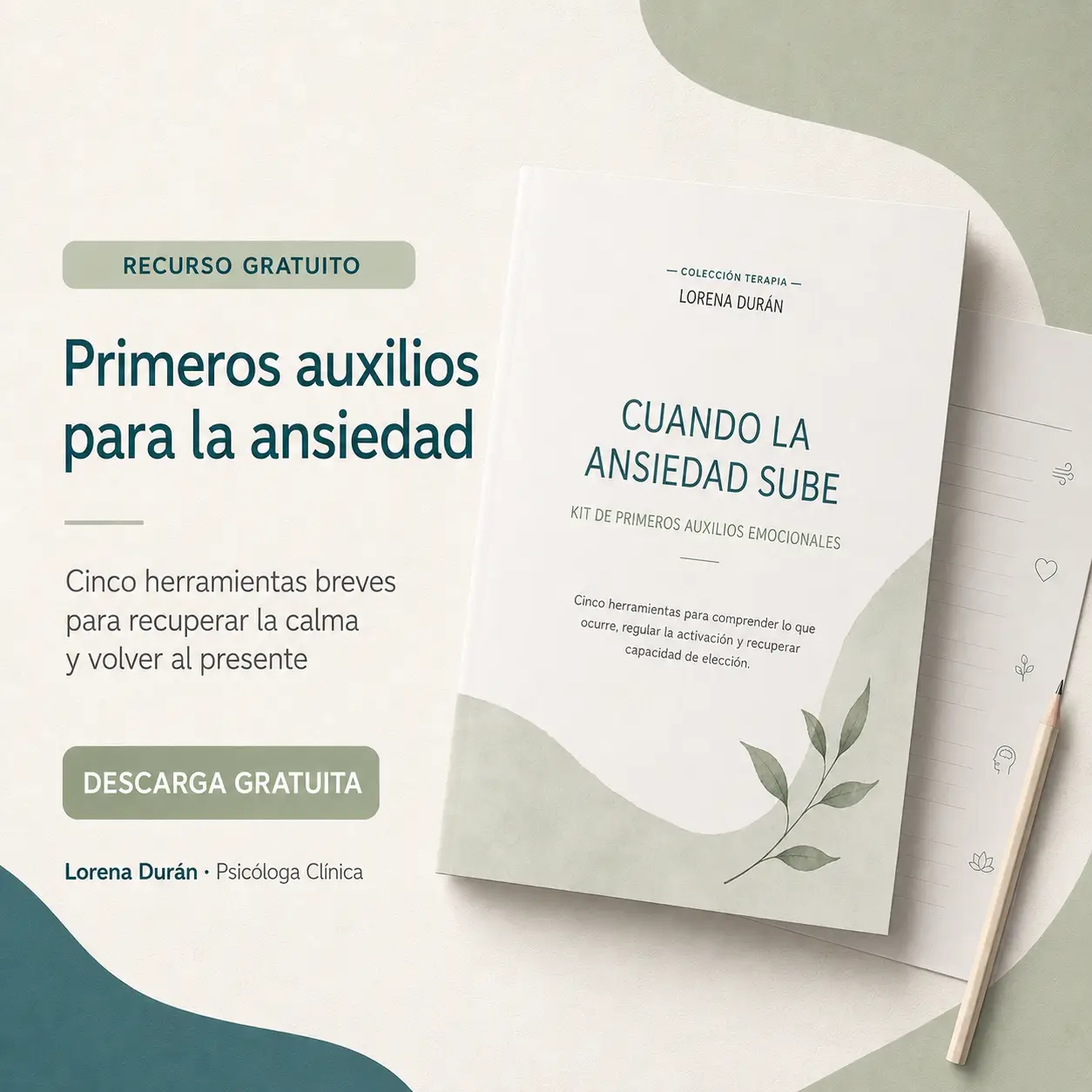 Cuando la ansiedad sube. Kit de primeros auxilios emocionales