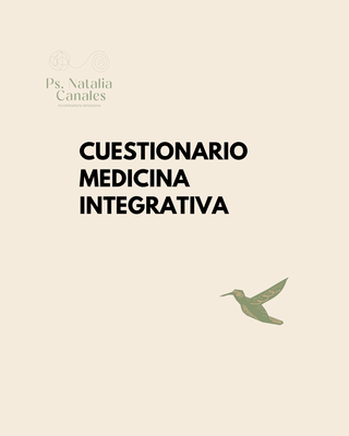 Cuestionario medicina integrativa