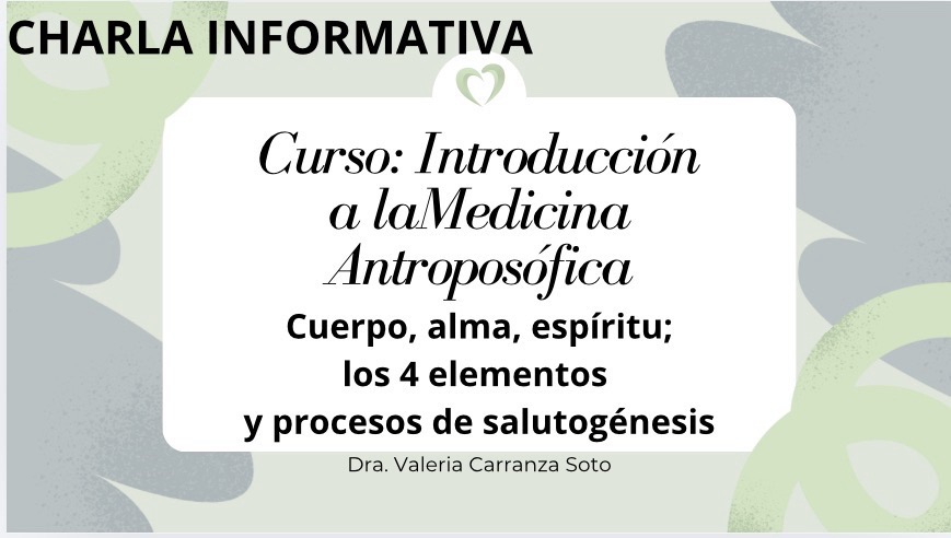 Charla Introducción a la Medicina Antroposófica