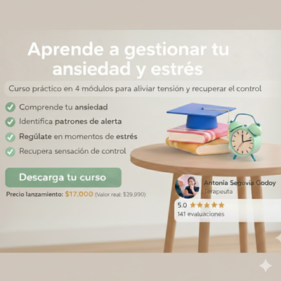 Aprende a gestionar tu ansiedad y estrés