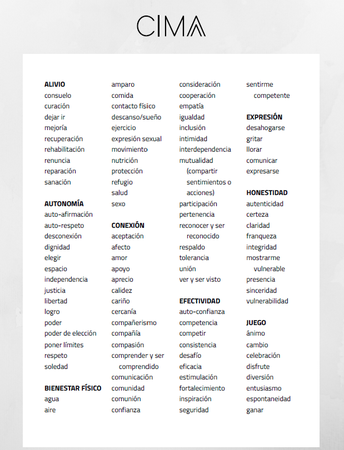 Lista necesidades (usar con Guía 5 Pasos)
