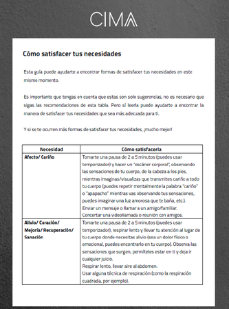 Lista satisfacción necesidades (usar con Guía 5 Pasos)