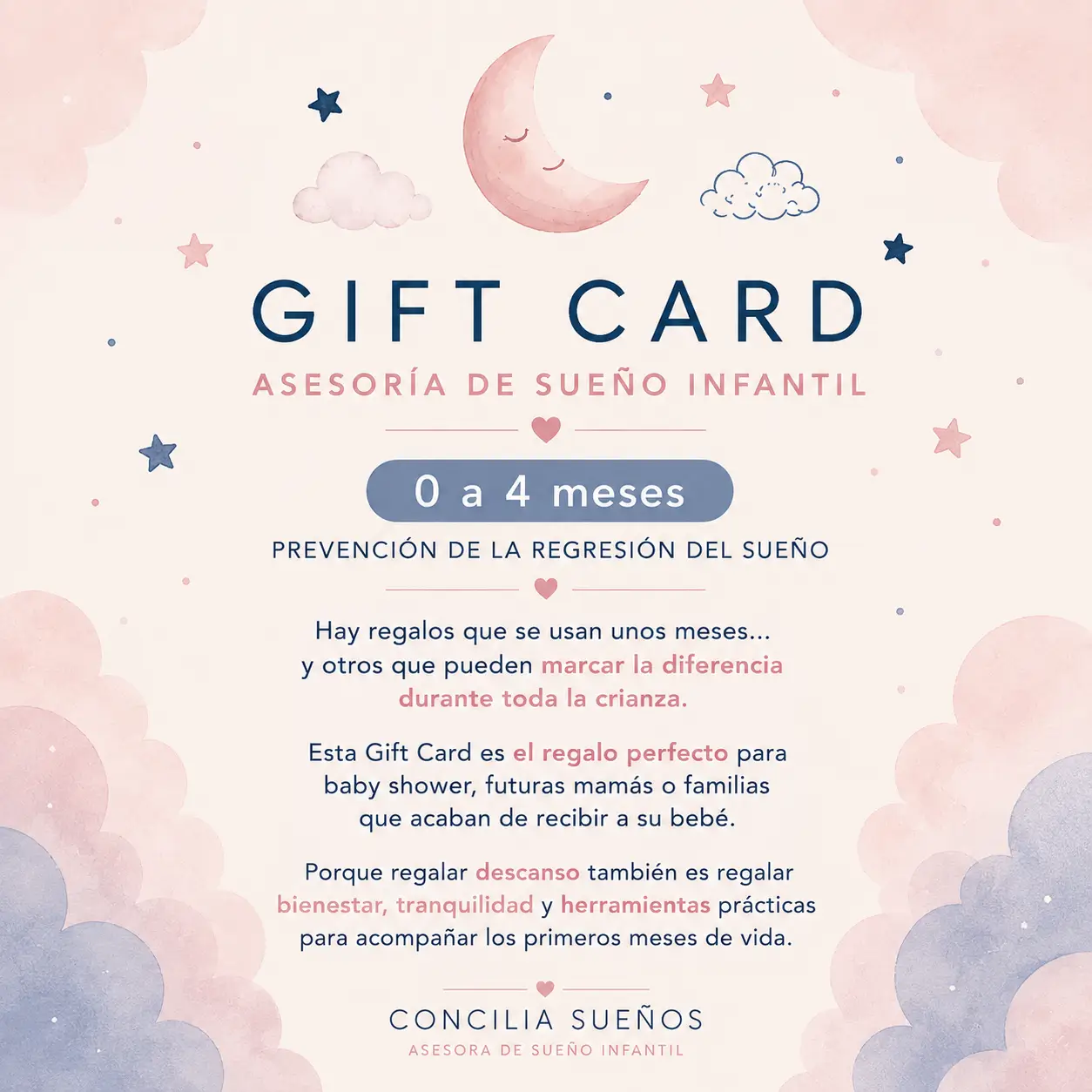 🎁 Gift Card | 0 a 4 meses