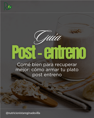 Guía Post Entreno: recupera mejor, rinde más.