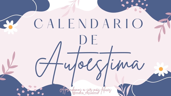 Calendario de Autoestima