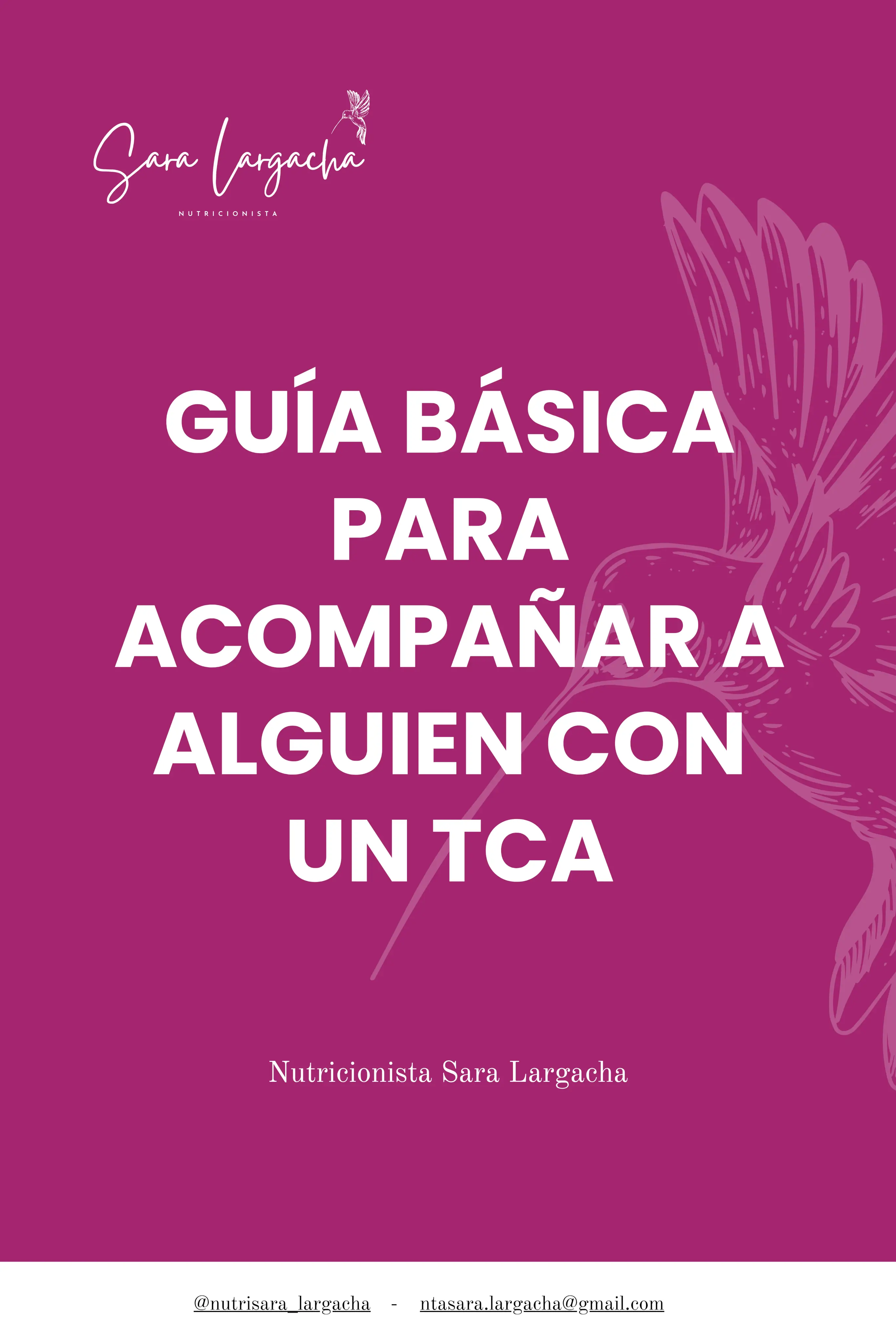 Guía básica para acompañar a alguien con un trastorno alimentario (TCA)