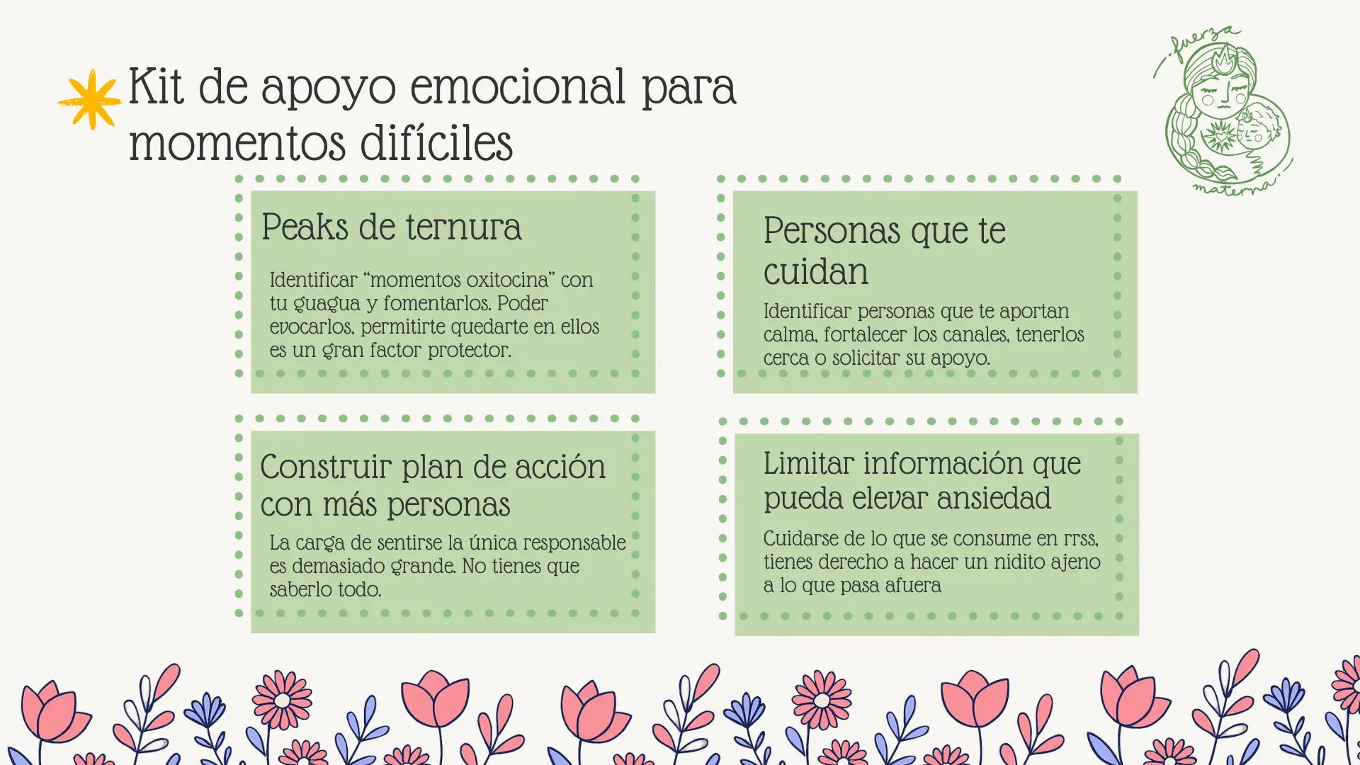 Kit de apoyo para momentos difíciles