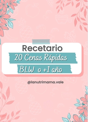 RECETARIO ALMUERZO/CENAS +1 AÑO