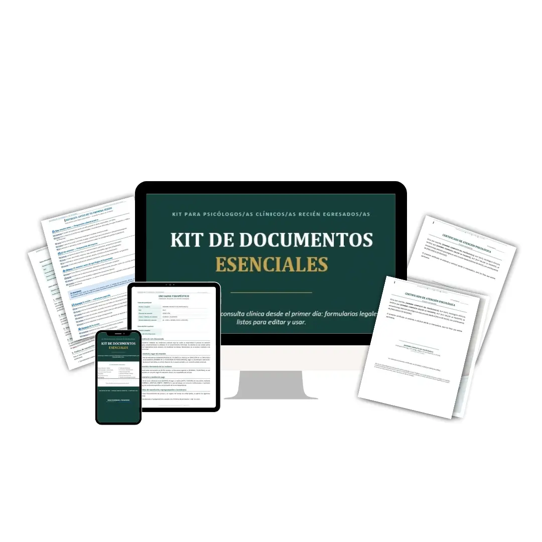 KIT DE DOCUMENTOS ESENCIALES PARA PSICÓLOGOS