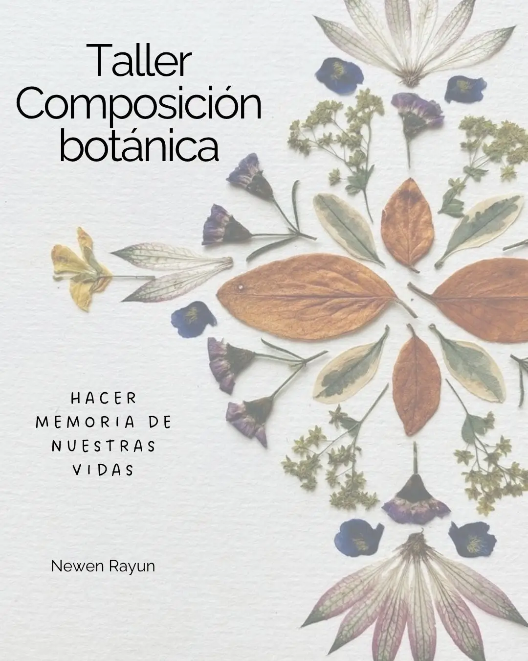 Taller composición botánica + prensadora