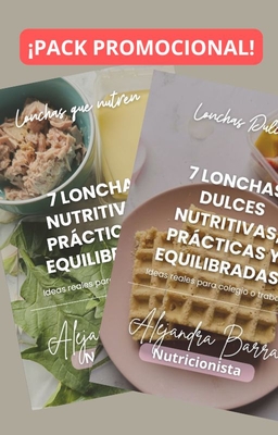 PACK PROMOCIONAL - LONCHAS DULCES Y SALADAS  NUTRITIVAS, PRÁCTICAS Y EQUILIBRADA
