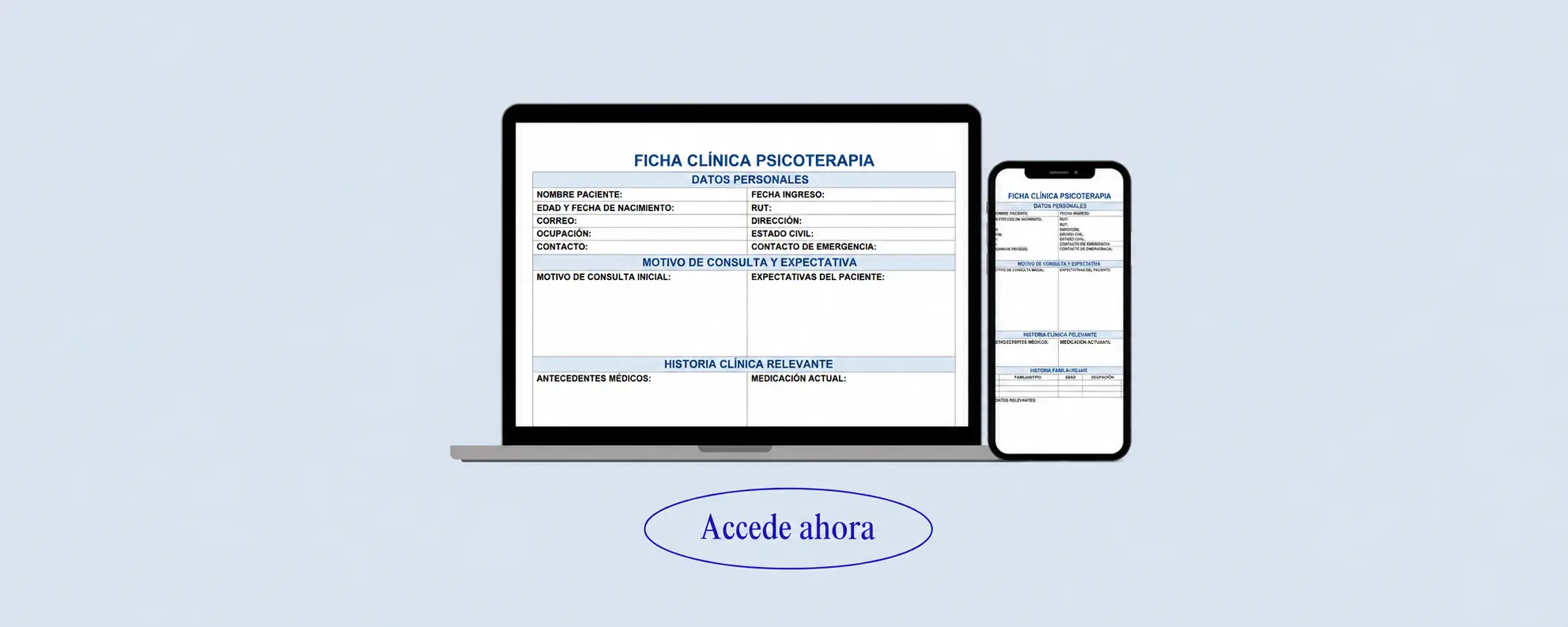 FORMATO FICHA CLÍNICA COMPLETA