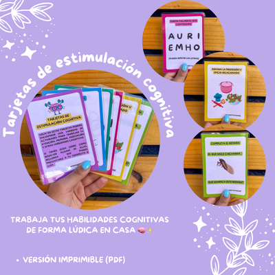 Tarjetas de Estimulación Cognitiva - Entrena desde casa 🧠🏠