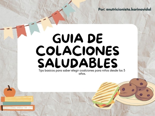 Guía de colaciones saludables+ recetario