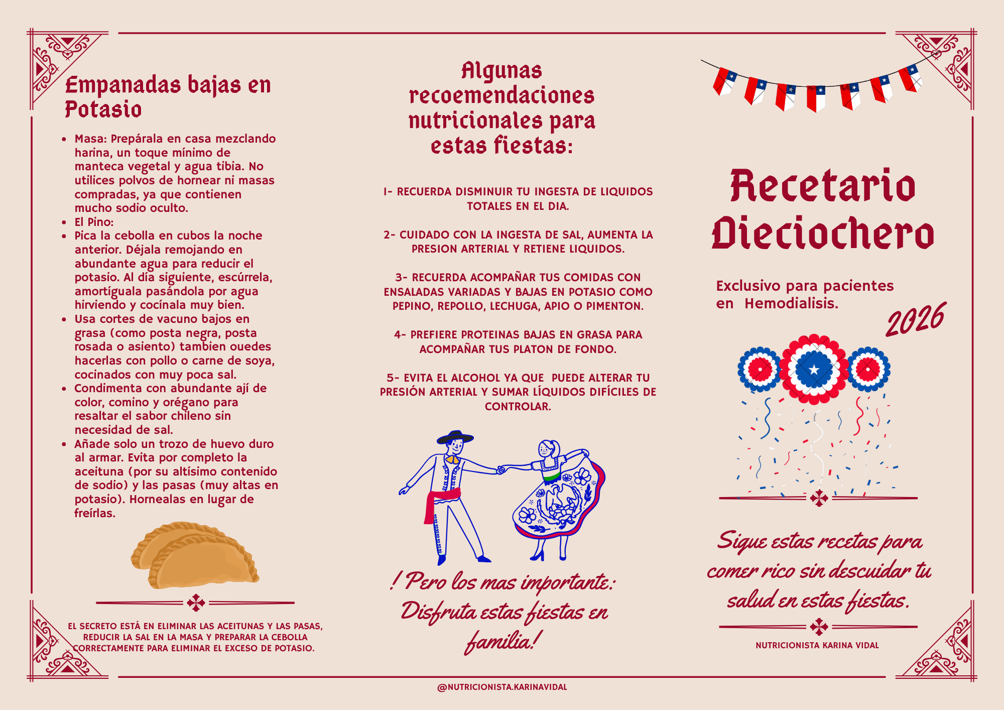 Recetario 18 de septiembre HEMODIÁLISIS