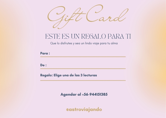 Gift Card para fechas especiales o cumpleaños