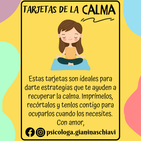 TARJETAS DE LA CALMA