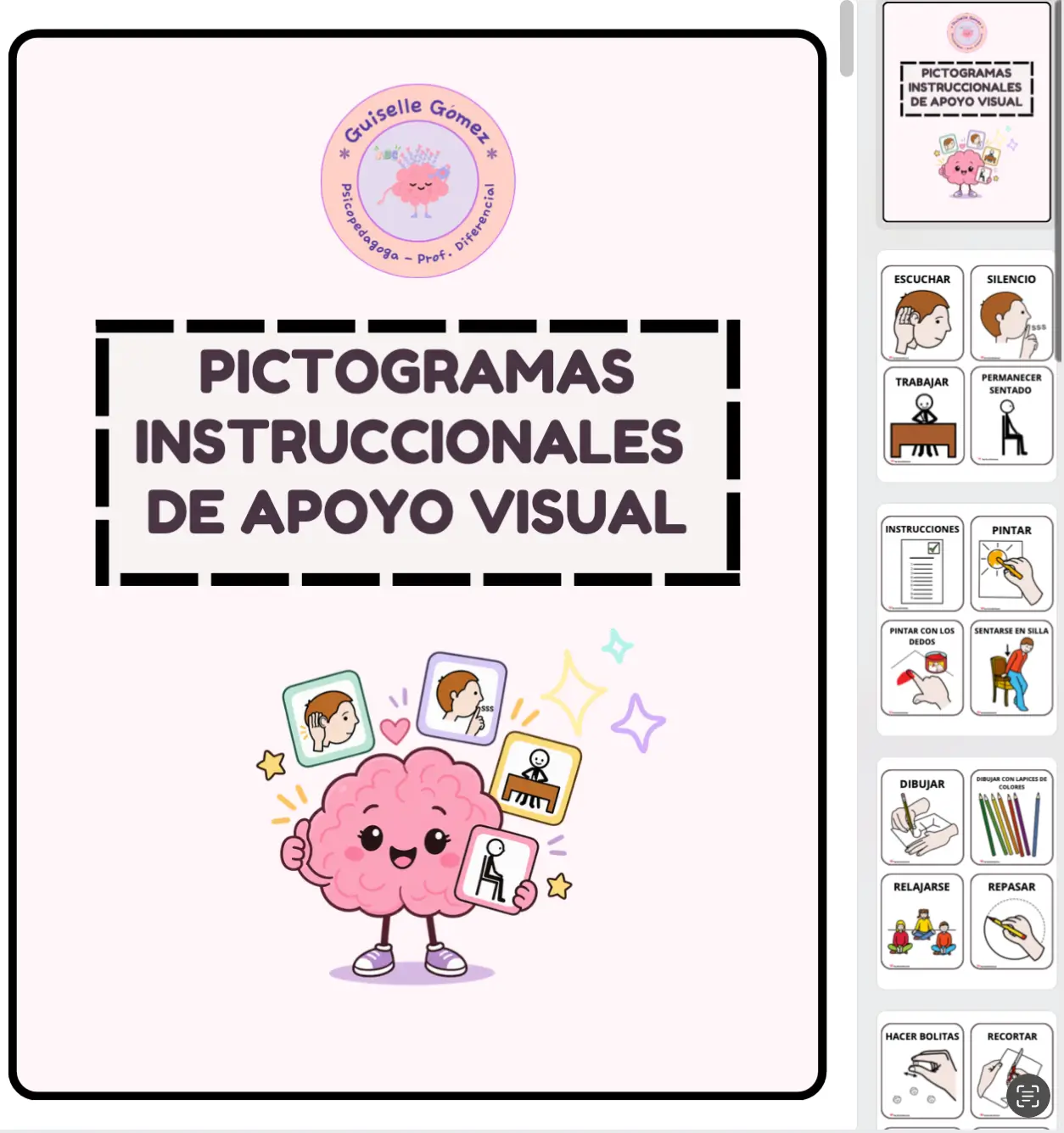 Apoyos visuales instruccionales