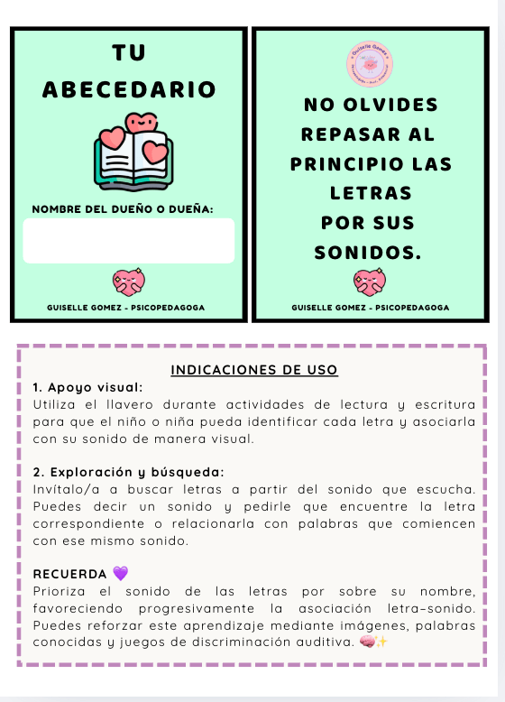 LLavero Alfabeto Imprenta Mayuscula
