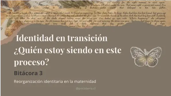 Bitácora 3: Identidad en transición ¿Quién estoy siendo en este proceso?