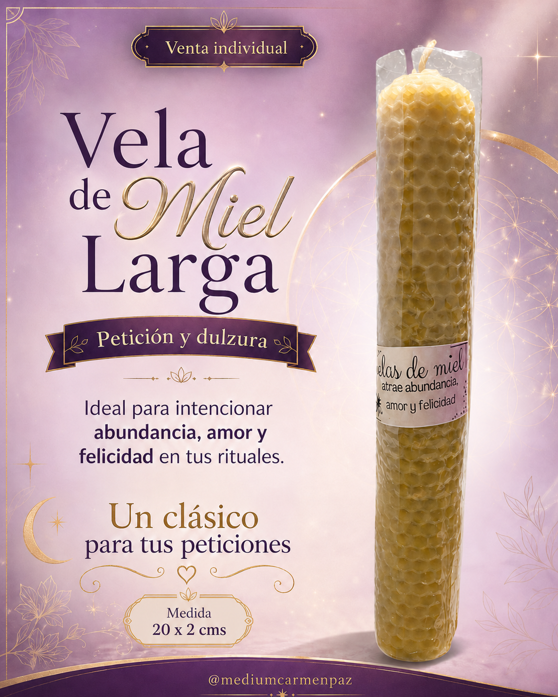 Vela De Miel Para petición 20 CMS