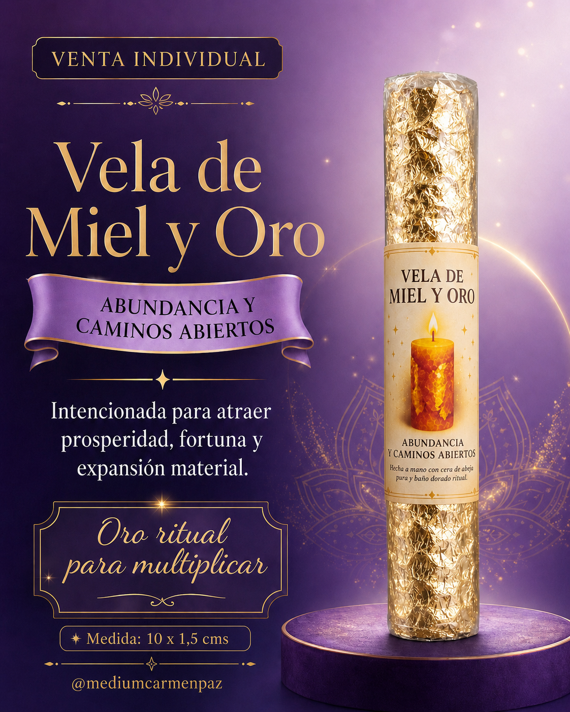 Vela de Miel y Oro