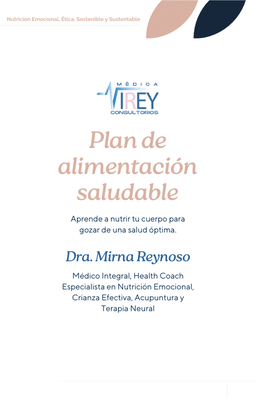 Plan de alimentación saludable y anti ansiedad