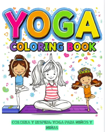 E-BOOK para aprender y Colorear posturas de Yoga Infantil