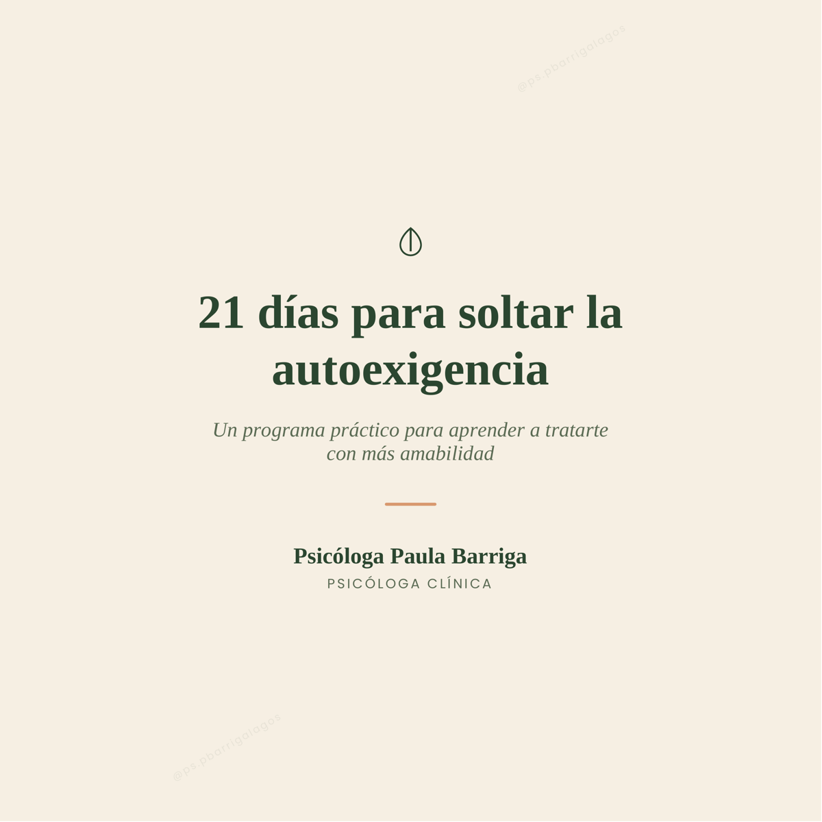 21 días para soltar la autoexigencia💭