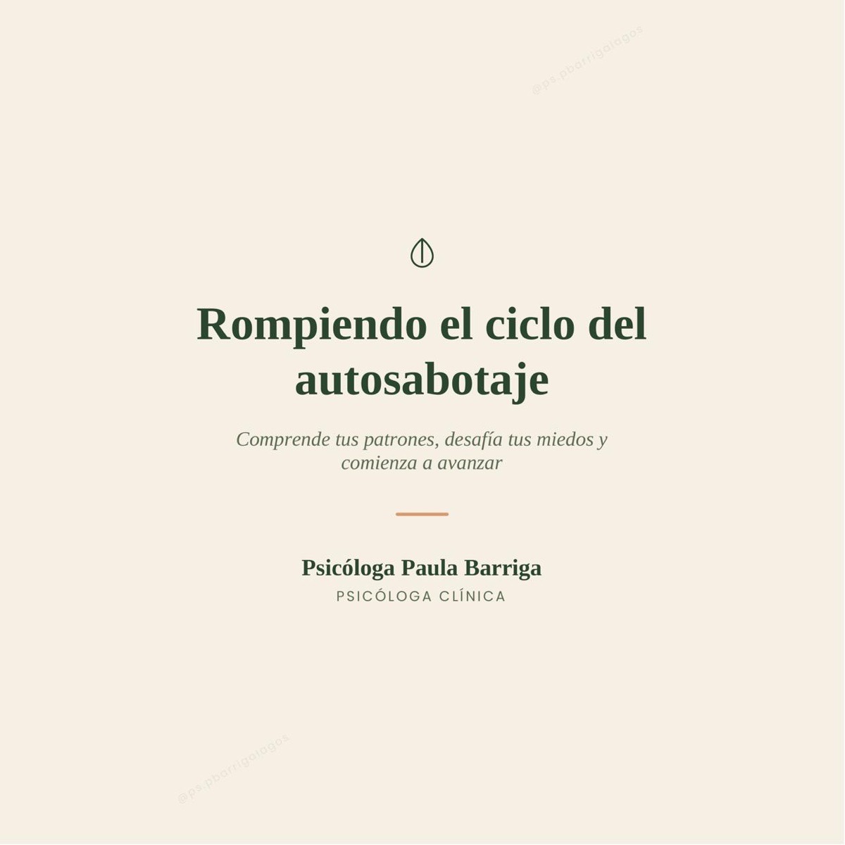 Rompiendo el ciclo del autosabotaje🗣️