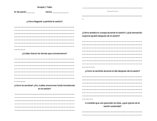 Cuaderno de Terapia