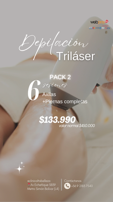 Pack 2 depilación trilaser