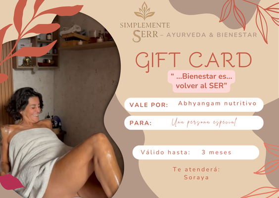GIFT CARD - Masaje Abhyangam (el clásico de Ayurveda)