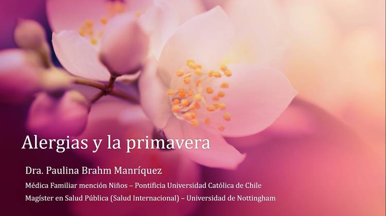 Charla alergias y la primavera