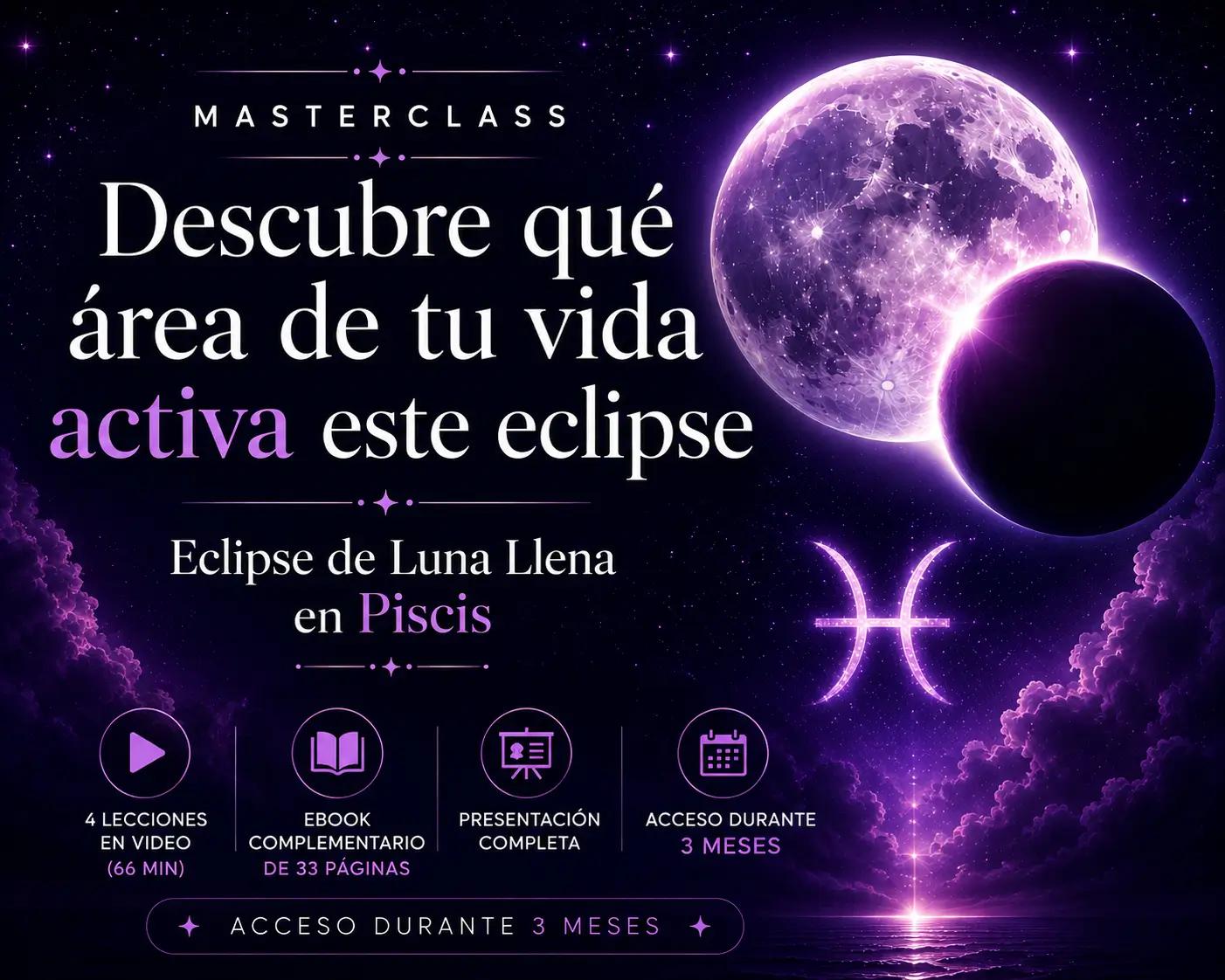 El eclipse ya ocurrió, pero no terminó. Descubre qué se activa en tu carta 🌕