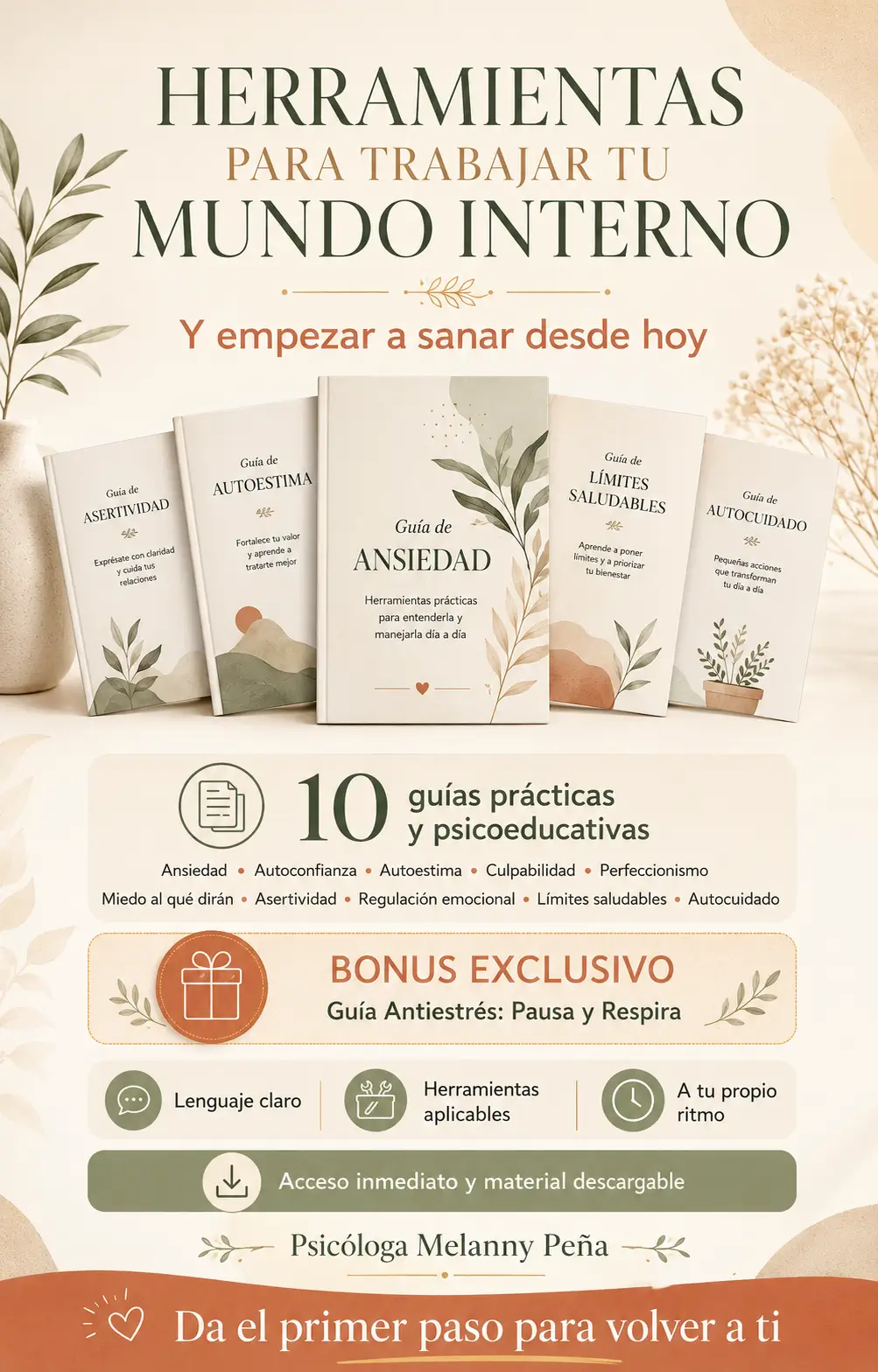 ¡Adiós ansiedad, culpa y autoexigencia! Herramientas prácticas