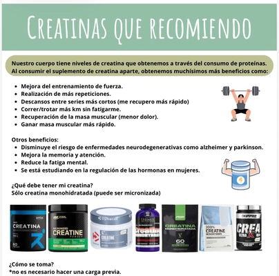 Creatinas que recomiendo!