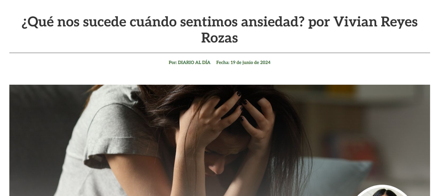Artículo ¿Qué sucede cuando sentimos ansiedad? / Diario al día