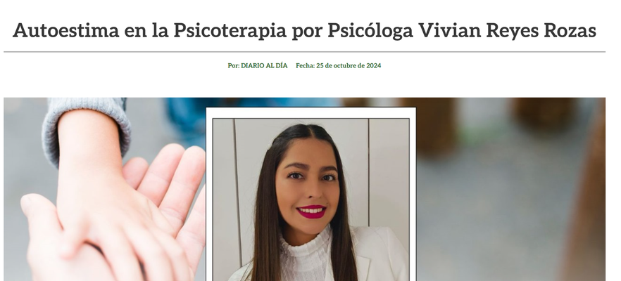 Artículo "Autoestima en la psicoterapia" / Diario al día