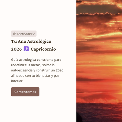 ♑ CAPRICORNIO — Tu Año Astrológico 2026